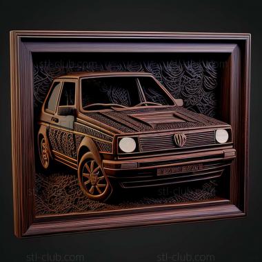 3D модель Volkswagen Golf II (STL)